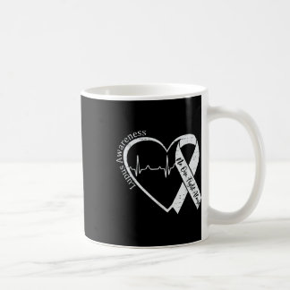 Caneca De Café Lupus Awarying Warrior Roxo Ribbon Autoimune D