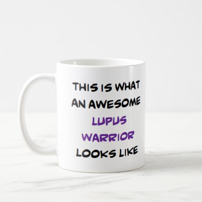 Caneca De Café lupus warrior, incrível (Esquerda)