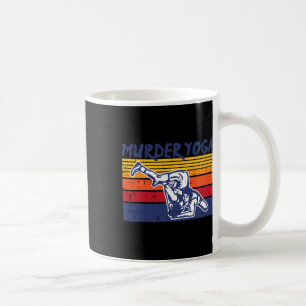 Caneca De Café Luta Assassinato Yoga Lutador Retro Jiu Jitsu Mulh