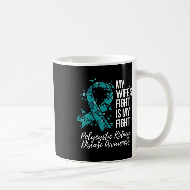 Caneca De Café Luta contra a Doença Renal Policística da Mulher P (Direita)