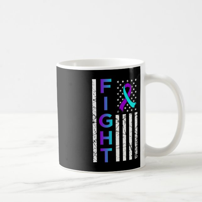 Caneca De Café Luta contra a Felicidade Suicida Gra nos EUA (Direita)