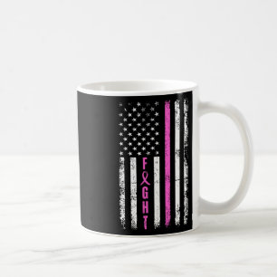 Caneca De Café Luta Contra A Sobrevivência Da Mama Cancer Da Mama