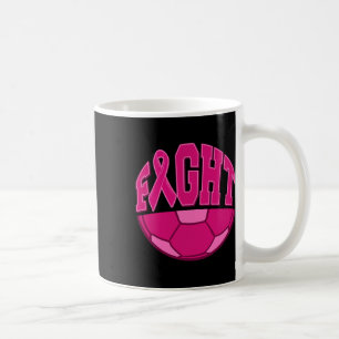 Caneca De Café Luta Contra O Cancer Da Mama Futebol Da Bola Rosa