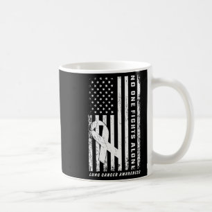 Caneca De Café Luta Contra O Cancer Pulmonar Soone American Flag