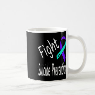 Caneca De Café Luta contra o suicídio Fita de frita e entrelinhas