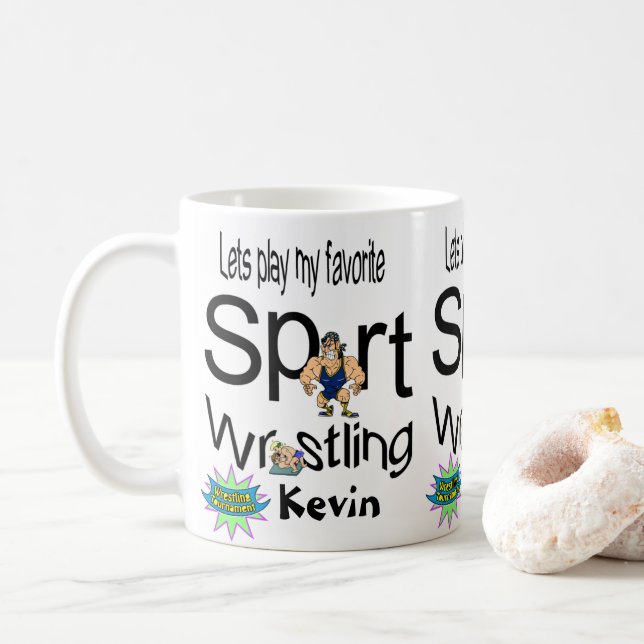 Caneca De Café Luta Mugs Esporte (Com Donut)