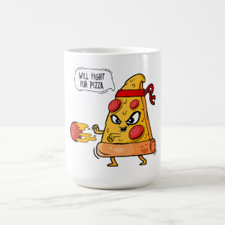 Caneca De Café Luta pela pizza