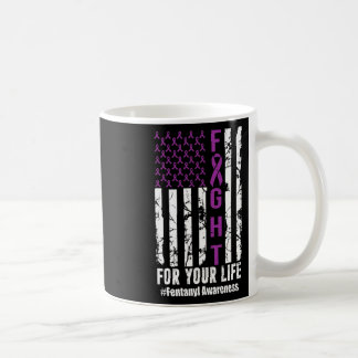 Caneca De Café Luta Pela Sua Sobredosagem Na Vida Sensibilização