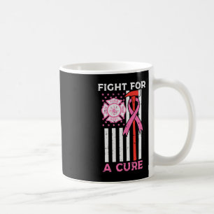 Caneca De Café Luta Por Um Bombeiro Cura Cancer De Bandeira Dos E