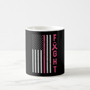 Caneca De Café Luta Retro Bandeira Americana Conscientização do C
