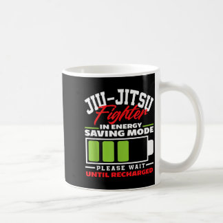 Caneca De Café Lutador de Jiu-Jitsu em Modo de Economia de Energi