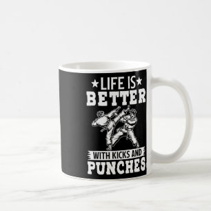 Caneca De Café Lutador de Karatê Chutes e Socos