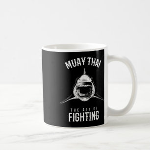 Caneca De Café lutador de Muay Thai Shark Mma e Kickboxing