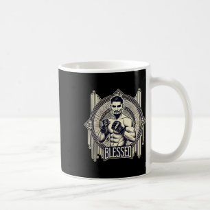 Caneca De Café Lutadora de Cage de Boxe Muay Thai Kickboxing Mma