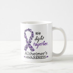 Caneca De Café Lutamos juntos - Consciência do mal de Alzheimer