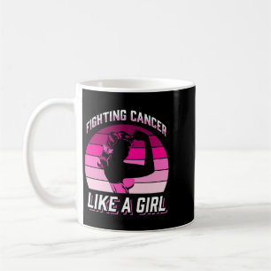 Caneca De Café Lutando Cancer Como Uma Garota Que Provoca O Cance