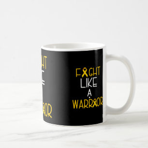 Caneca De Café Lutar como um Cancer de infância guerreiro T