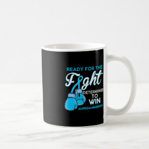 Caneca De Café Lutar contra a consciência azul borboleta azul