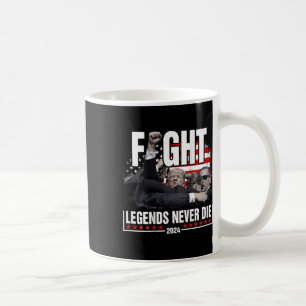 Caneca De Café Lutar contra lendas Nunca Morrer em 2024