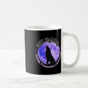 Caneca De Café Lutar contra o Lobo de Sensibilização para a Preve