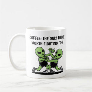 Caneca De Café Lutar contra os Aliens