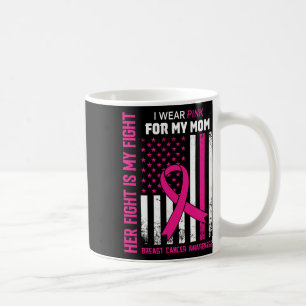 Caneca De Café Lutar É Minha Luta Eu Visto O Cancer De Mama Rosa