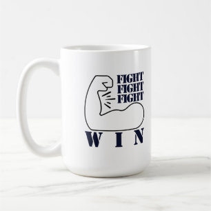 Caneca De Café Lutar, Lutar, Lutar, Ganhar