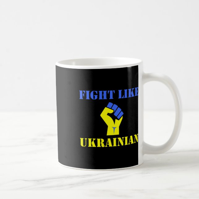 Caneca De Café Lute Como Ucraniano  (Direita)