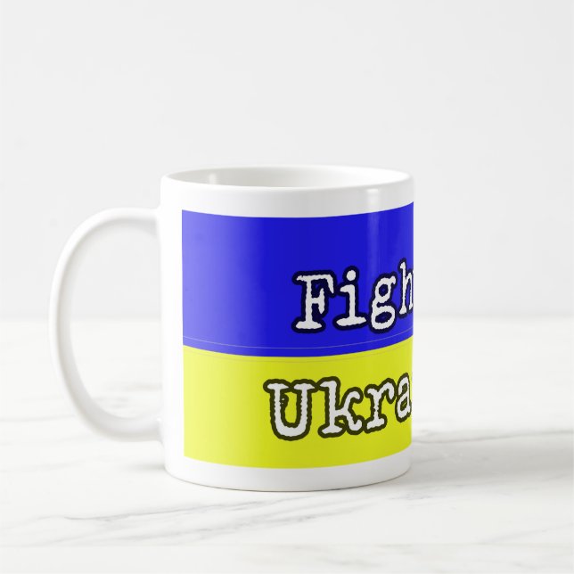 Caneca De Café Lute como ucranianos (Esquerda)