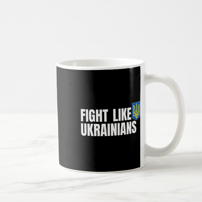 Caneca De Café Lute Como Ucranianos  (Direita)