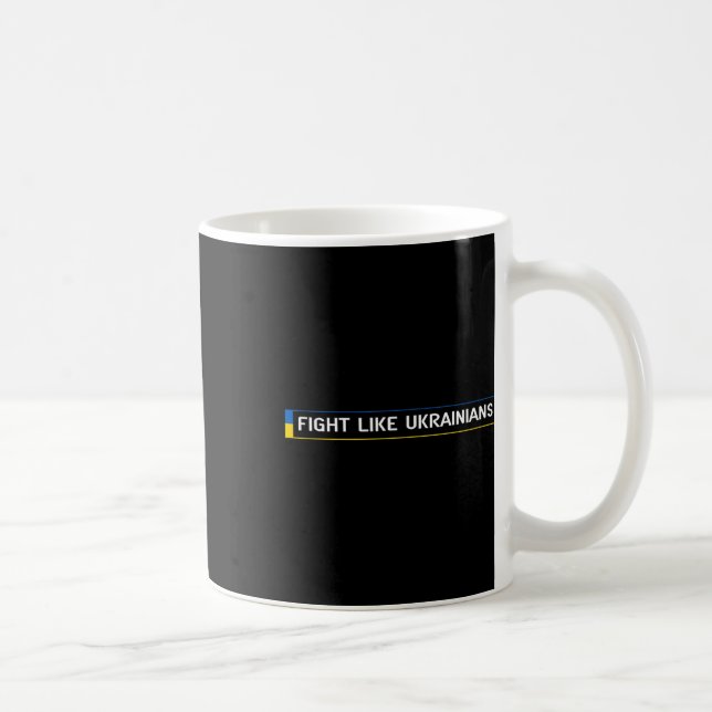 Caneca De Café Lute Como Zelensky Ucraniano Ucrânia A (Direita)