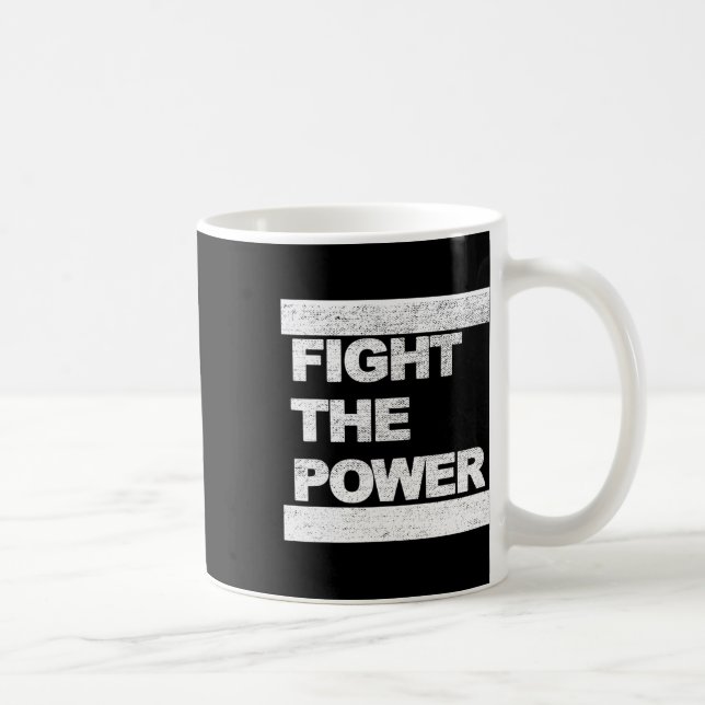 Caneca De Café Lute Contra A Resistência Dos Designs Com Dificuld (Direita)