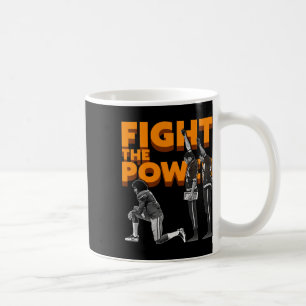 Caneca De Café Lute Contra O Autocolante De Energia Preto