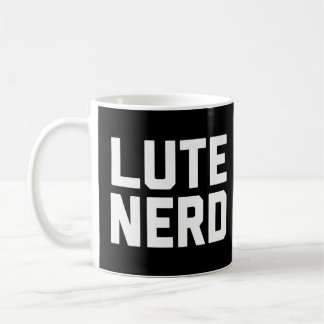 Caneca De Café Lute Nerd. Design De Música Engraçado Para Música 