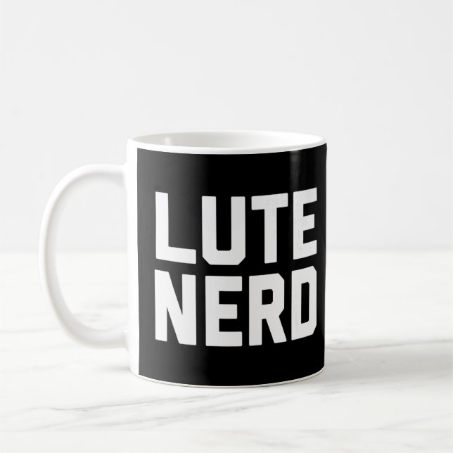 Caneca De Café Lute Nerd. Design De Música Engraçado Para Música  (Esquerda)