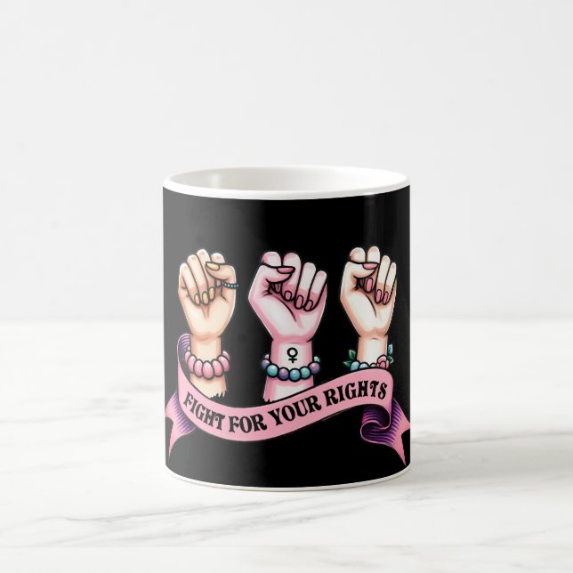 Caneca De Café Lute Por Seus Direitos Feministas (Centro)
