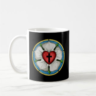 Caneca De Café Luther Rosa Seal Luterano Símbolo Christian Cross