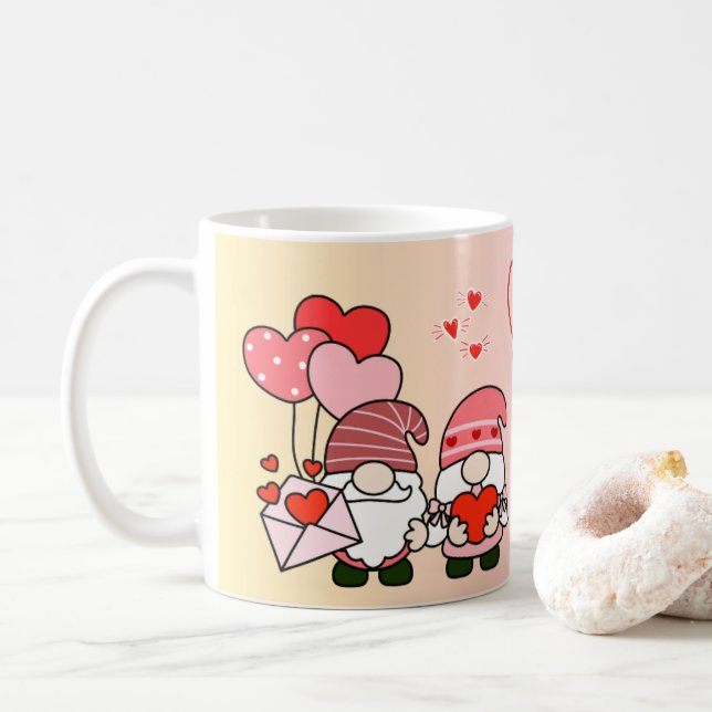 Caneca De Café Lutins amoureux 1 (Com Donut)