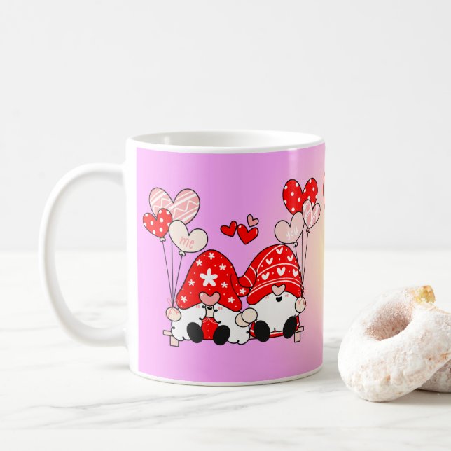Caneca De Café Lutins amoureux 2 (Com Donut)