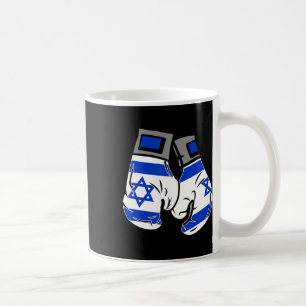 Caneca De Café Luva De Boxing Com Bandeira De Israel