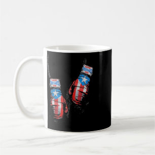 Caneca De Café Luvas de Boxe da Bandeira Americana Usa Ginásio Bo