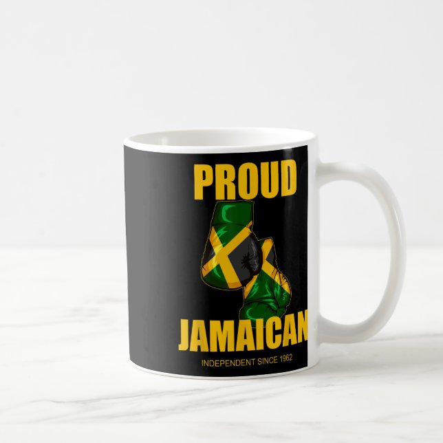 Caneca De Café Luvas de Boxe do Dia da Independência Orgulhosamen (Direita)