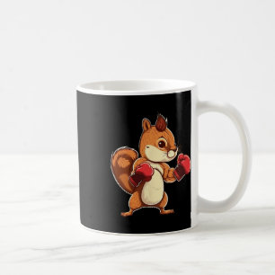 Caneca De Café Luvas de Boxe Esquilo Boxeador Kickboxer Kickboxin