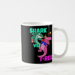 Caneca De Café Luvas de Boxe Tubarão Vs Dinossauro T Rex Para Cri