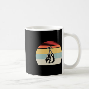 Caneca De Café Luvas de Boxing Retroativas Esportes Sunset