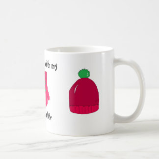 Caneca De Café Luvas e Touca de Inverno
