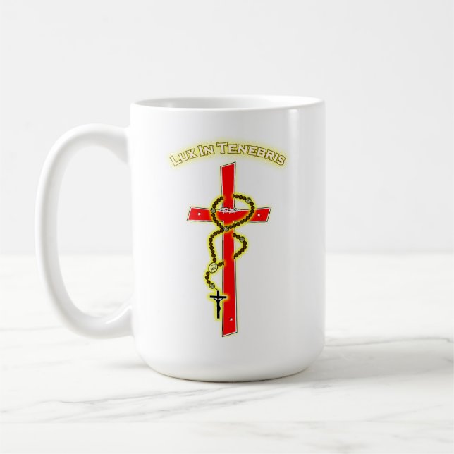 Caneca De Café Lux in Tenebris - Rosary 01 (Esquerda)