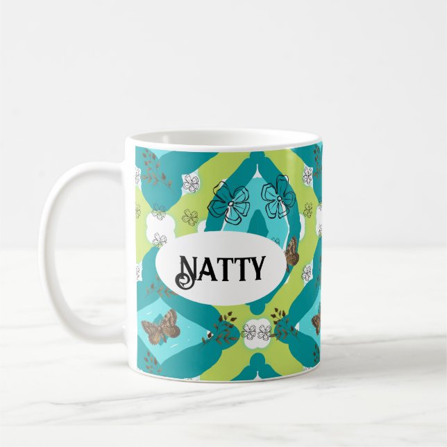 Caneca De Café Luxe green garden art (Esquerda)