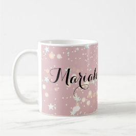 Caneca De Café luxe modern romantinc girl