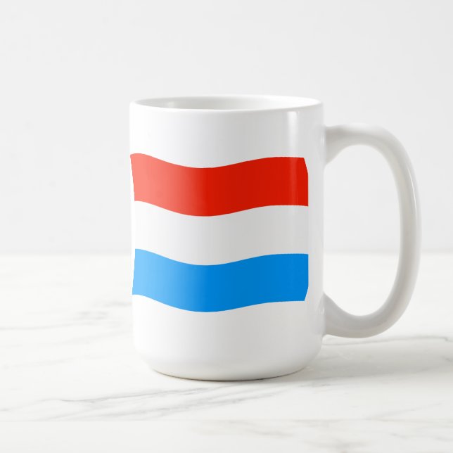 Caneca De Café Luxembourg Flag Mug (Direita)